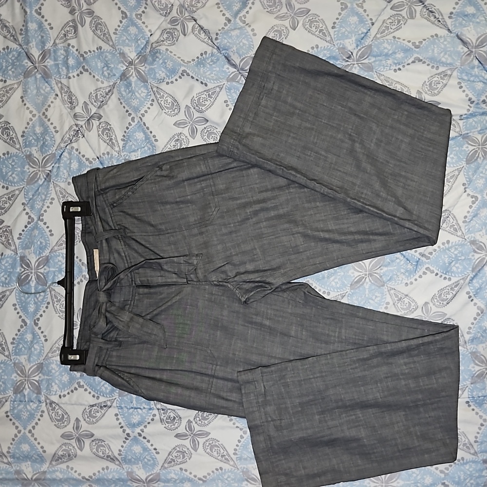 Banana Republic sz 8 Martin Fit chambray/grayish EUC